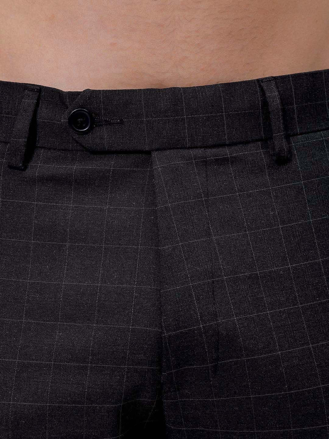 The Indian Garage Co. X Luxe Men Checked Slim Fit Trousers