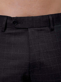 The Indian Garage Co. X Luxe Men Checked Slim Fit Trousers