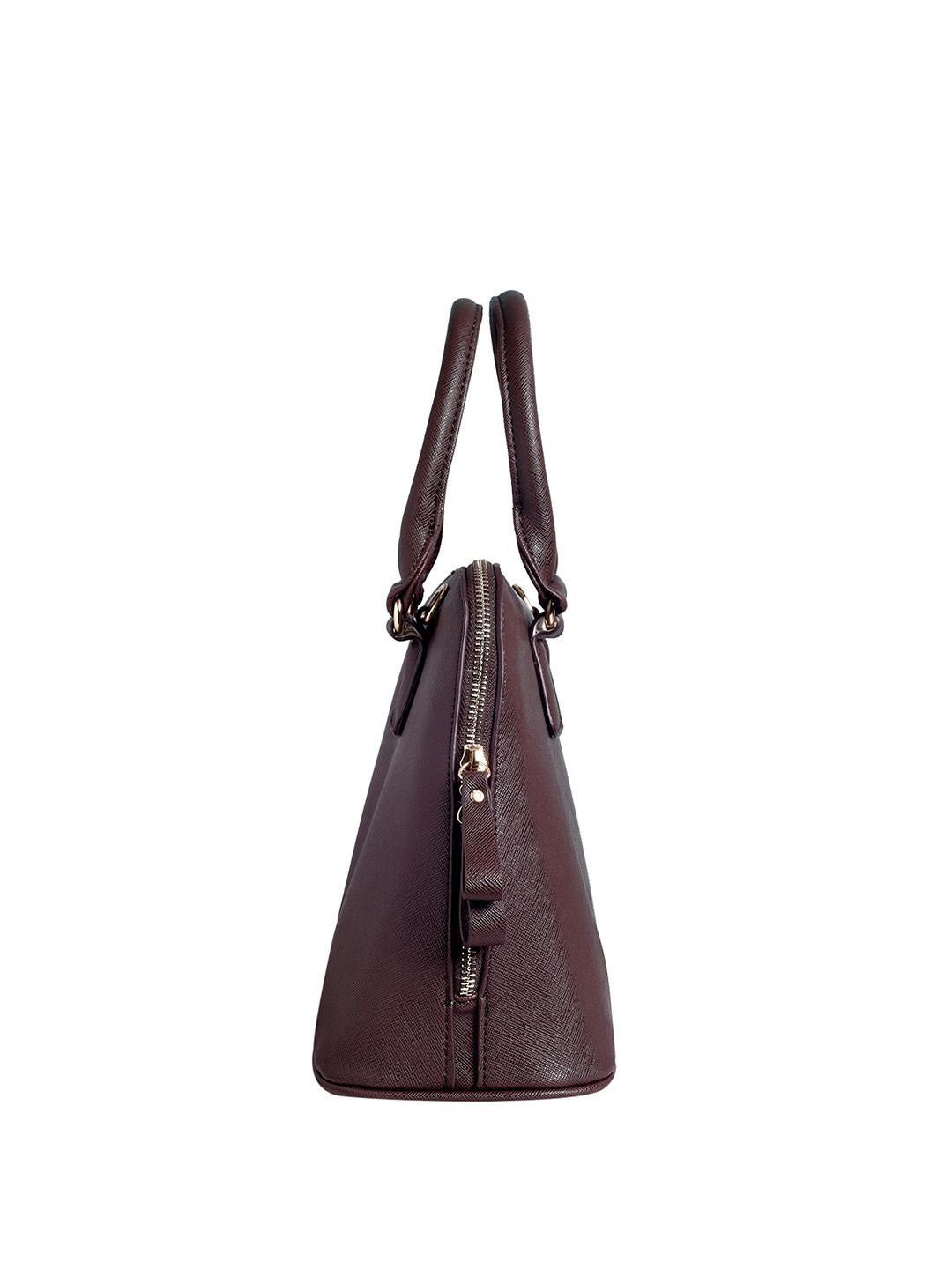 Lino Perros Coffee Brown Solid Handheld Bag
