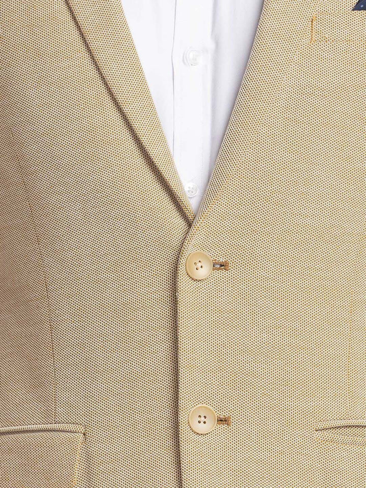 Park Avenue Self Design Single-Breasted Active Fit Casual Blazer