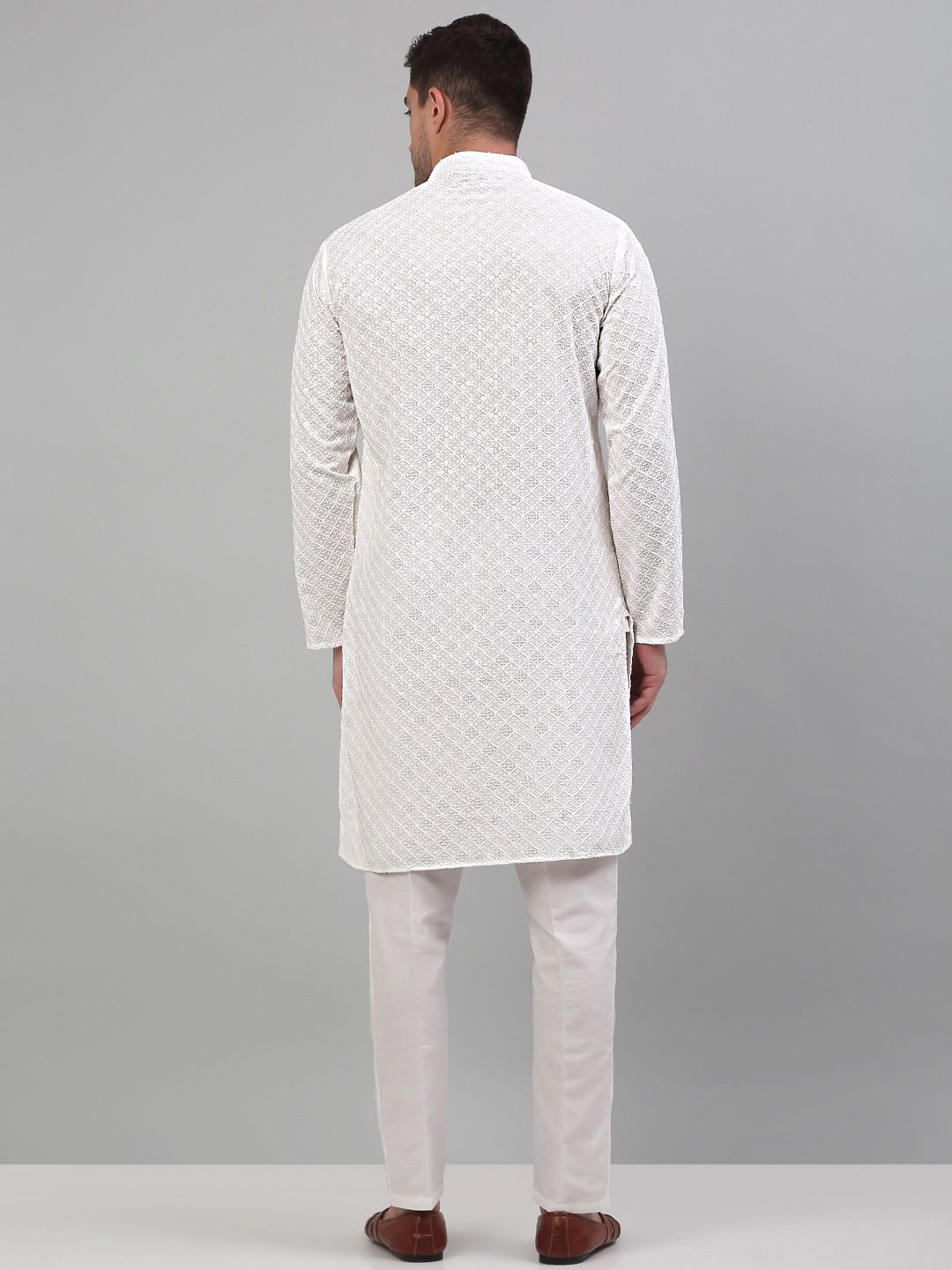 Jompers Seqined Embroidered Kurta with Pyjamas