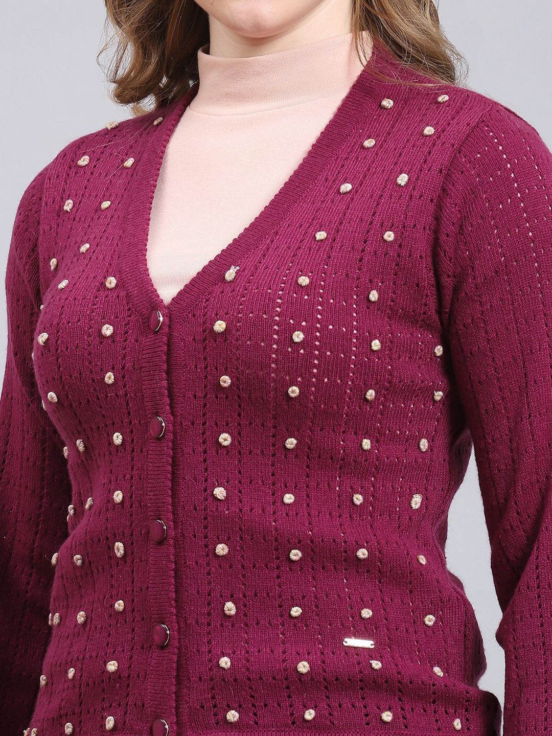 Monte Carlo Self Designed Woollen Cardigan