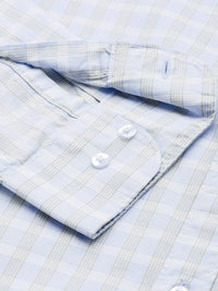 Raymond Pure Cotton Slim Fit Checked Casual Shirt