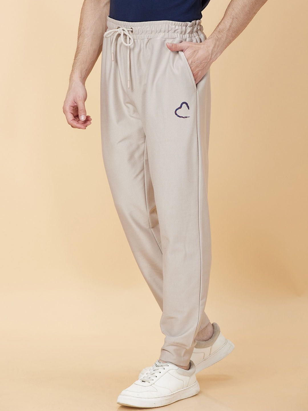 Being Human Men Brand Name Logo Printed Mid-Rise Joggers