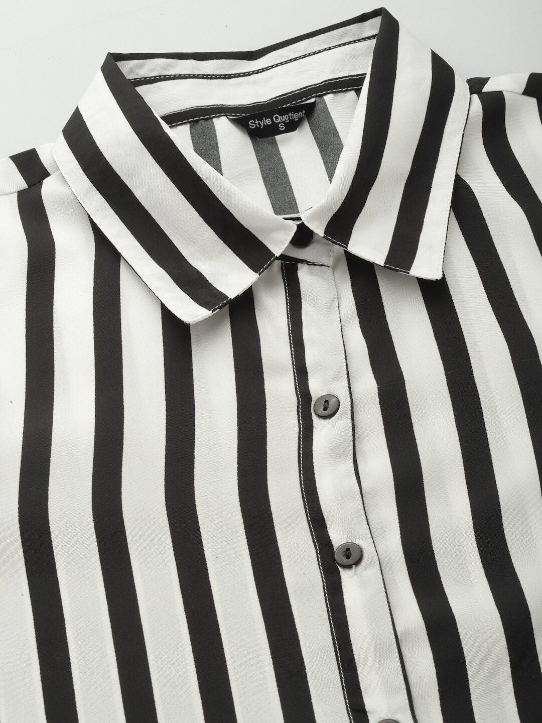 Style Quotient Smart Opaque Striped Semi Formal Shirt