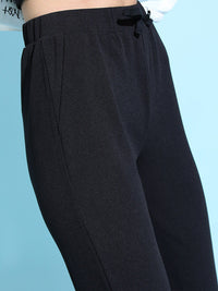 Tokyo Talkies Women Stylish Black Solid Top with Trousers