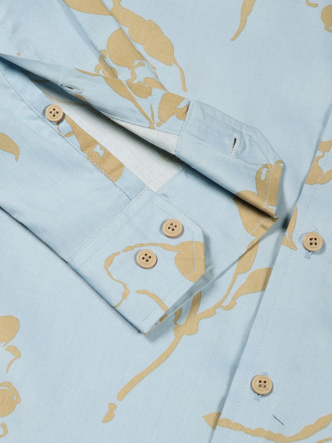 Thomas Scott Premium Slim Fit Floral Opaque Printed Cotton Casual Shirt