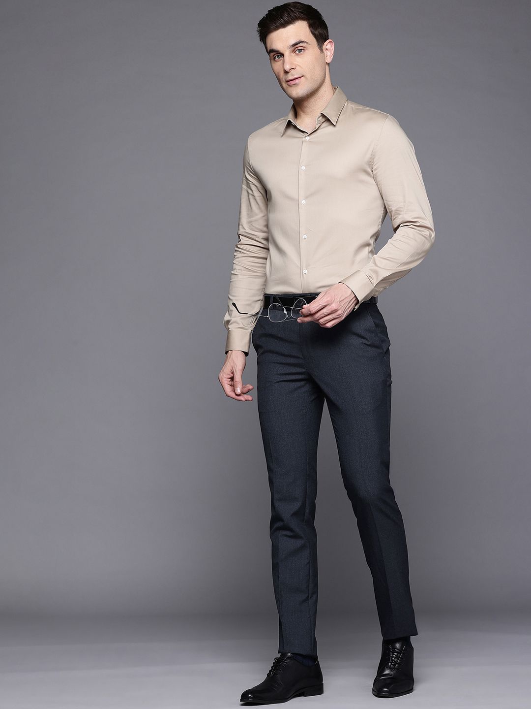 Raymond Men Slim Fit Formal Trousers