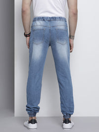 The Indian Garage Co Men Blue Denim Joggers