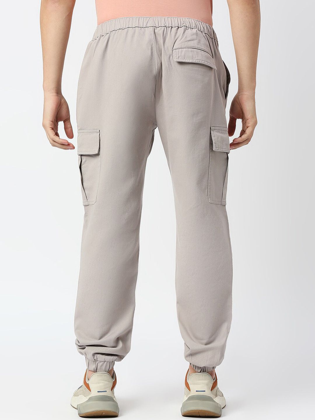 Thomas Scott Men Comfort Mid-Rise Easy Wash Cargo Trousers