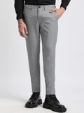 THE BEAR HOUSE Men Solid Tapered Fit Mid-Rise Formal Trousers