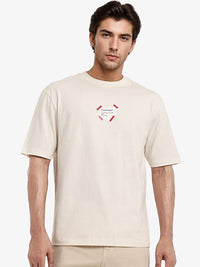 RARE RABBIT Men Graphic Printed Graphic Print Others Round Neck Cotton Oversized T-Shirt