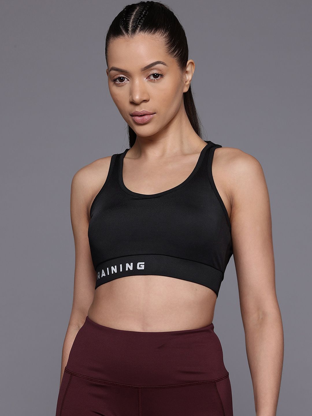 HRX by Hrithik Roshan Rapid-Dry Training Bra-Full Coverage Lightly Padded