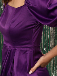 STREET 9 Square Neck Satin Sheath Dress