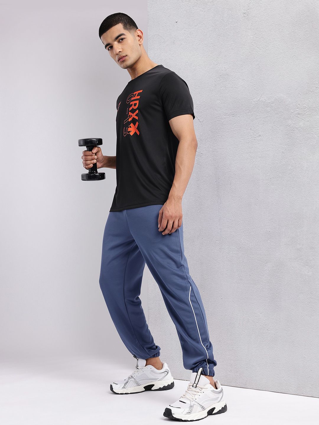 HRX by Hrithik Roshan Typography Printed Rapid-Dry Training T-shirt