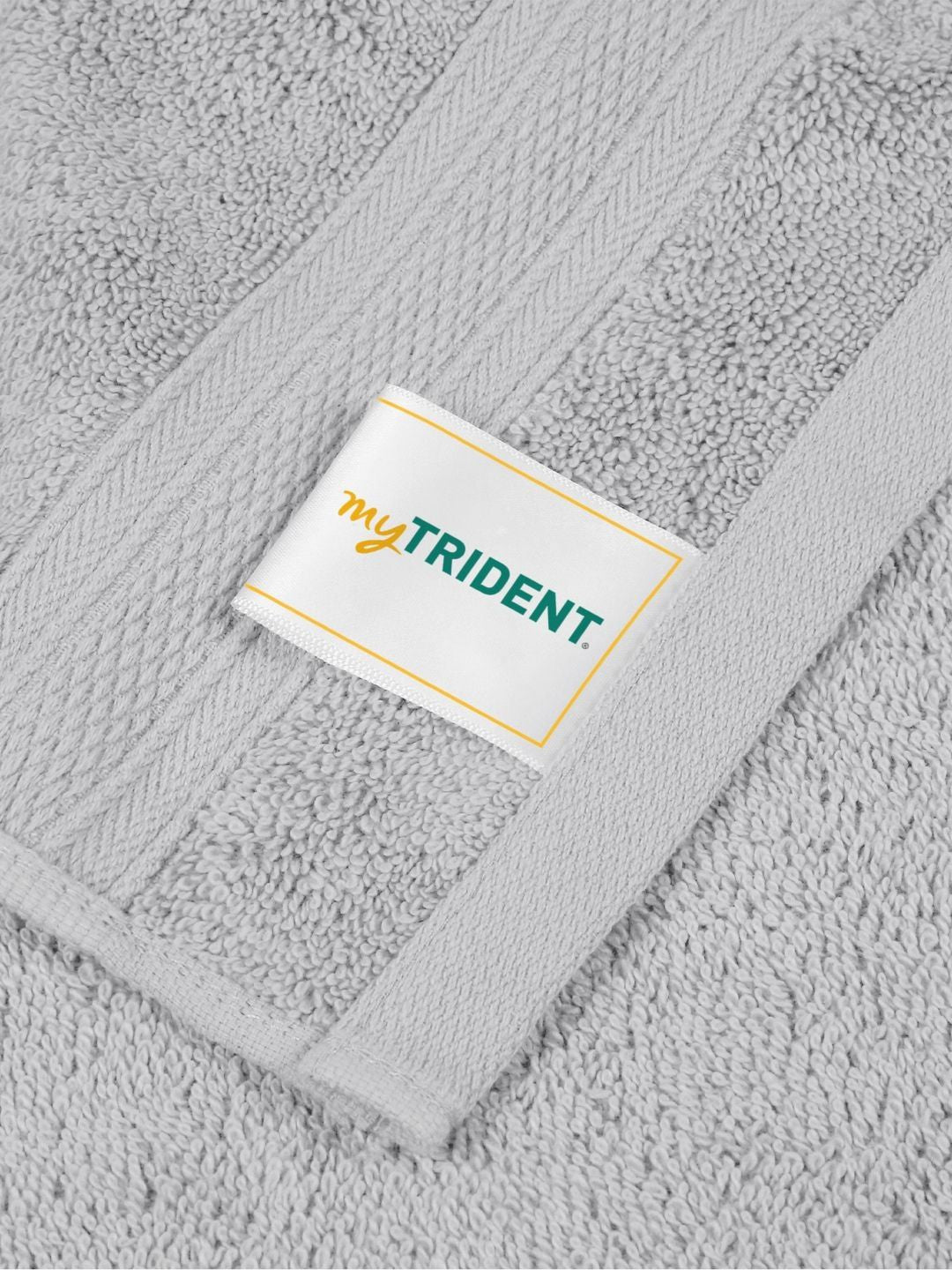 MYTRIDENT Grey 6 Pieces Cotton Soft Comfort 500 GSM Reversible Face Towel