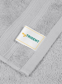 MYTRIDENT Grey 6 Pieces Cotton Soft Comfort 500 GSM Reversible Face Towel