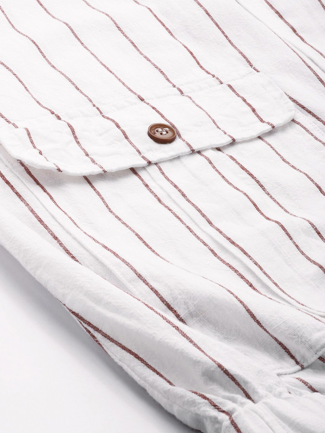 Mr Bowerbird Stand Collar Striped Bomber Jacket