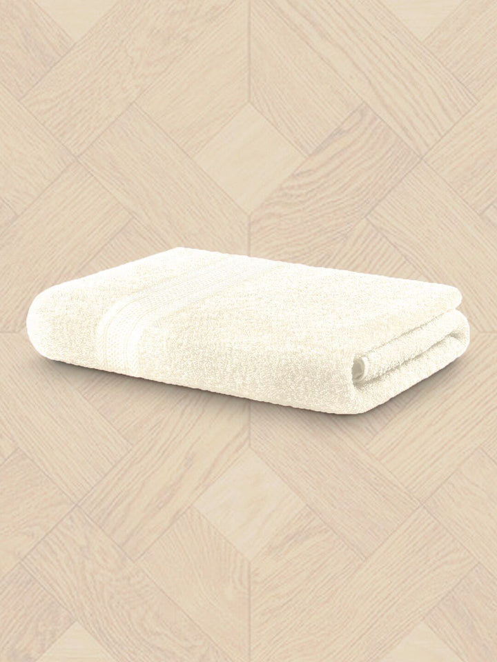 BOMBAY DYEING Cream Pure Cotton 650 GSM Bath Towel