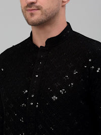 Jompers Ethnic Motifs Embroidered Thread Work Kurta with Pyjamas
