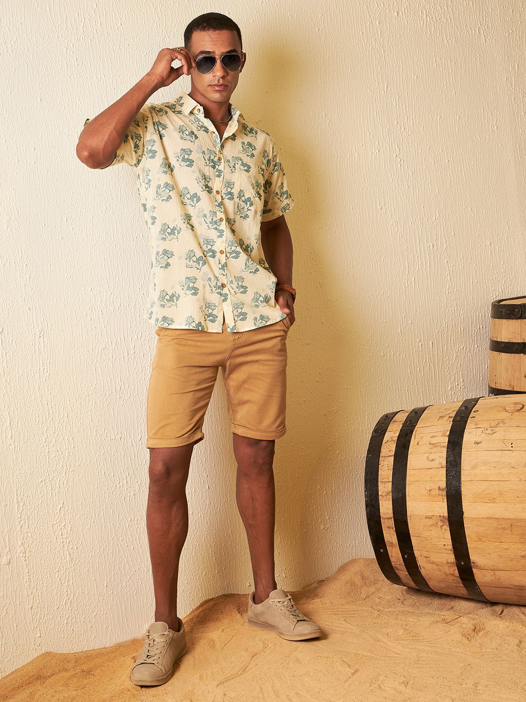 DENNISON  Smart Block Printed Casual Shirt
