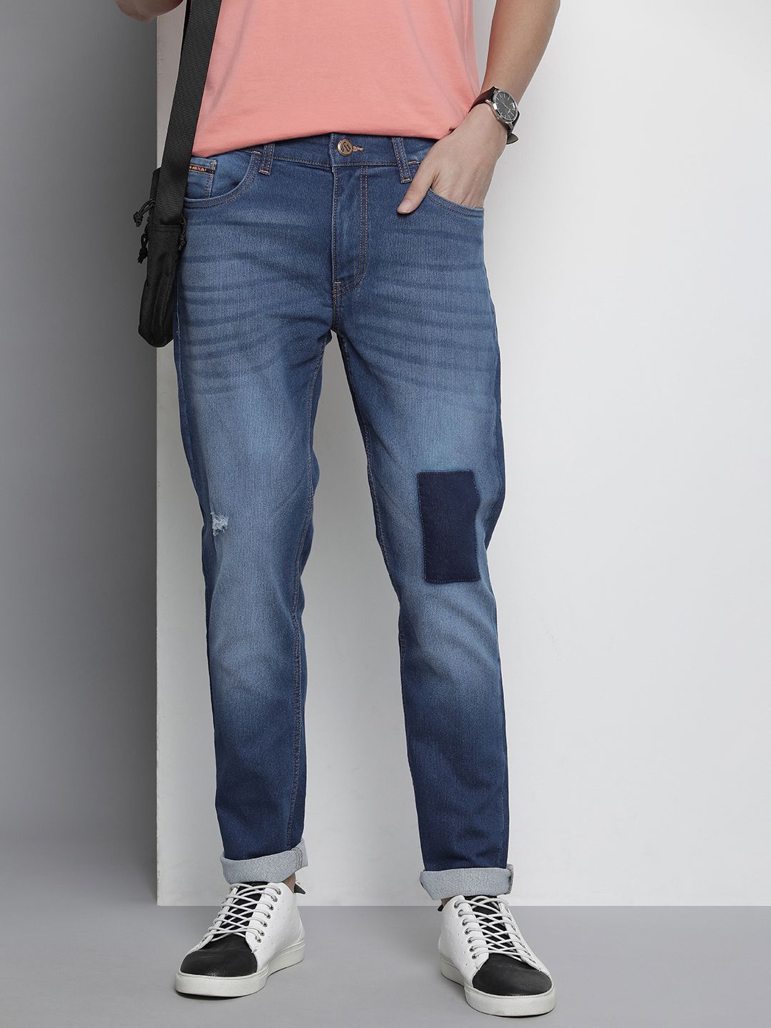 The Indian Garage Co Men Slim Fit Stretchable Jeans