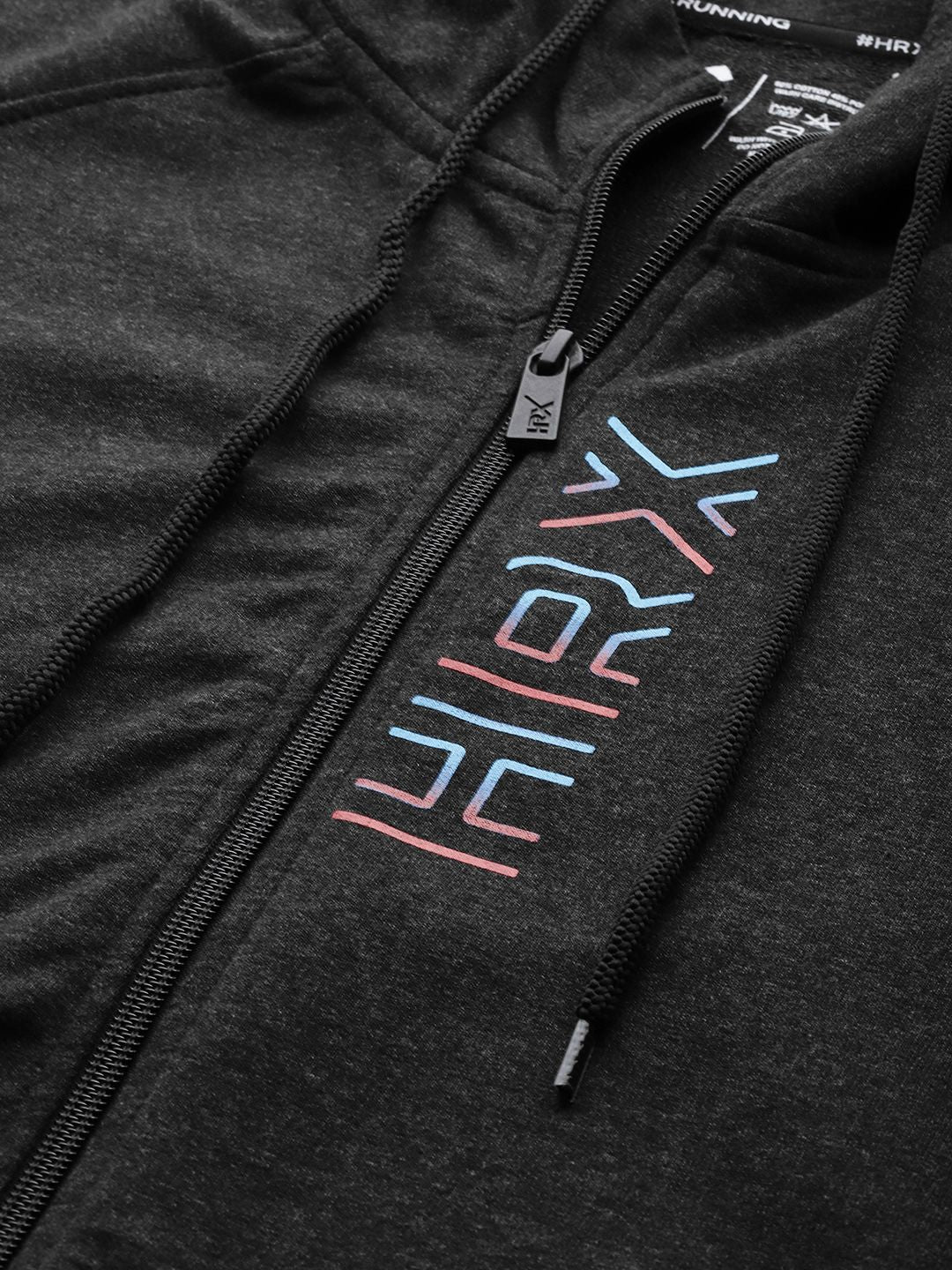 HRX by Hrithik Roshan Trial Tracers Brand Logo Printed Hooded Running  Sweatshirt