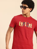 Being Human Typography Printed Pure Cotton T-shirt