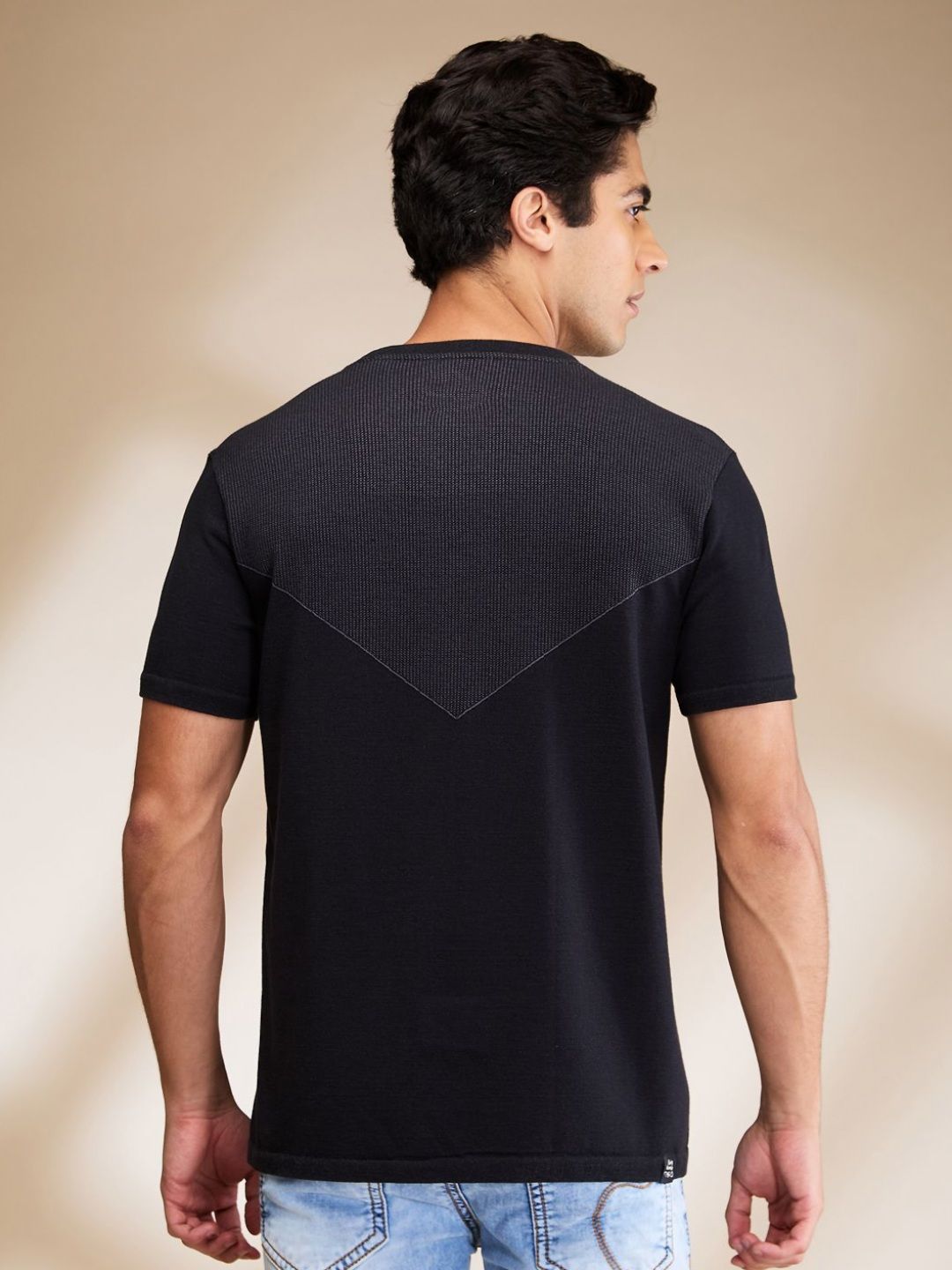 Being Human Men Solid Round Neck Cotton T-shirt