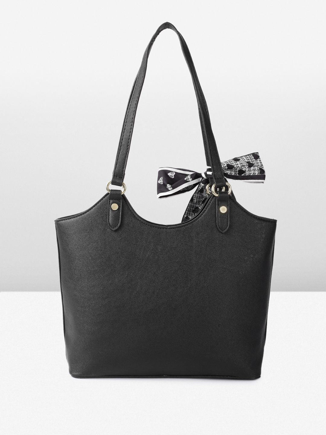 all about you Structured Shoulder Bag with Bow Detail