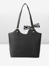 all about you Structured Shoulder Bag with Bow Detail