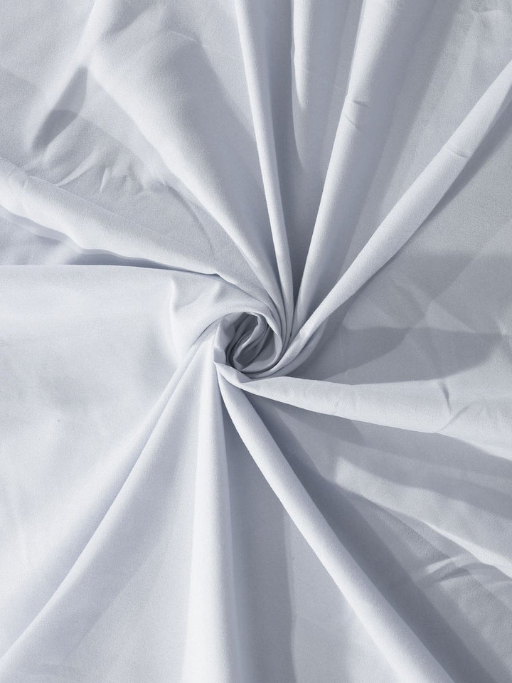 KLOTTHE Grey 300 TC Fitted Single Bedsheet & Pillow Covers