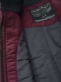 The Indian Garage Co Slim Fit High-Neck Zip-Front Bomber Jacket