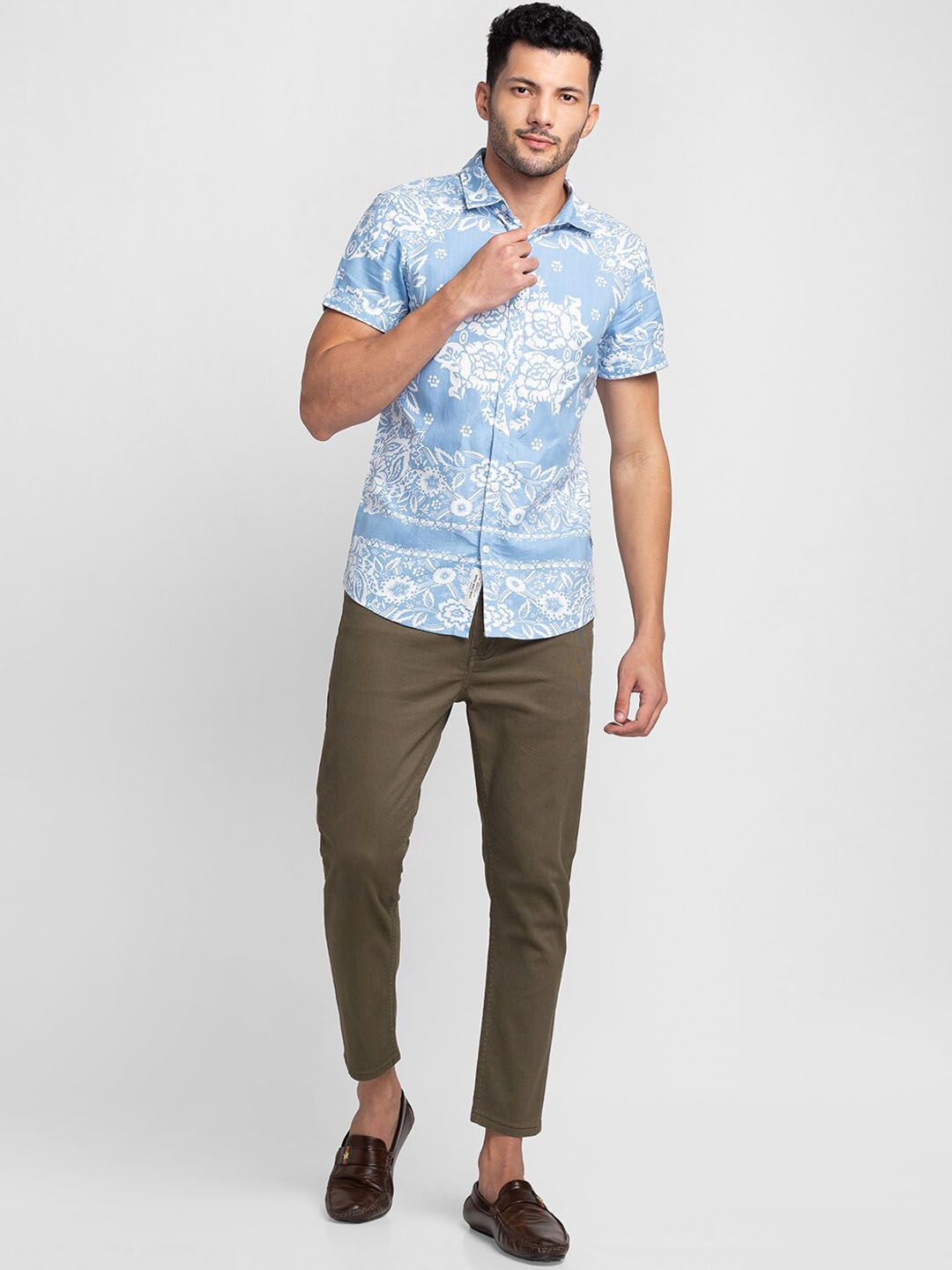 Being Human Men Mid Rise Chinos Trousers