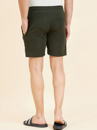 Sweet Dreams Olive Men Mid-Rise Shorts