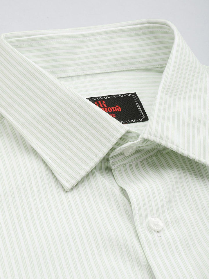 Raymond Slim Fit Striped Pure Cotton Formal Shirt