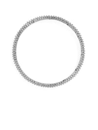 Rubans Silver Plated Set 2 Zirconia Studded Bangles
