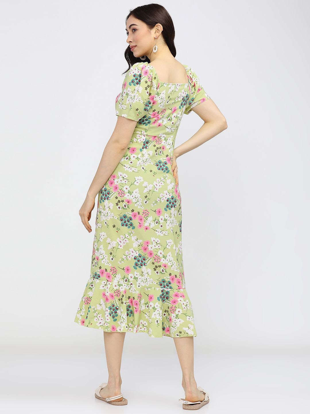 Tokyo Talkies Women Floral Print Fit & Flare Dress