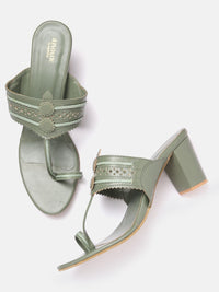 Anouk Woven Ethnic Block Heels
