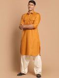 VASTRAMAY Shirt Collar Regular Kurta With Patiala Set