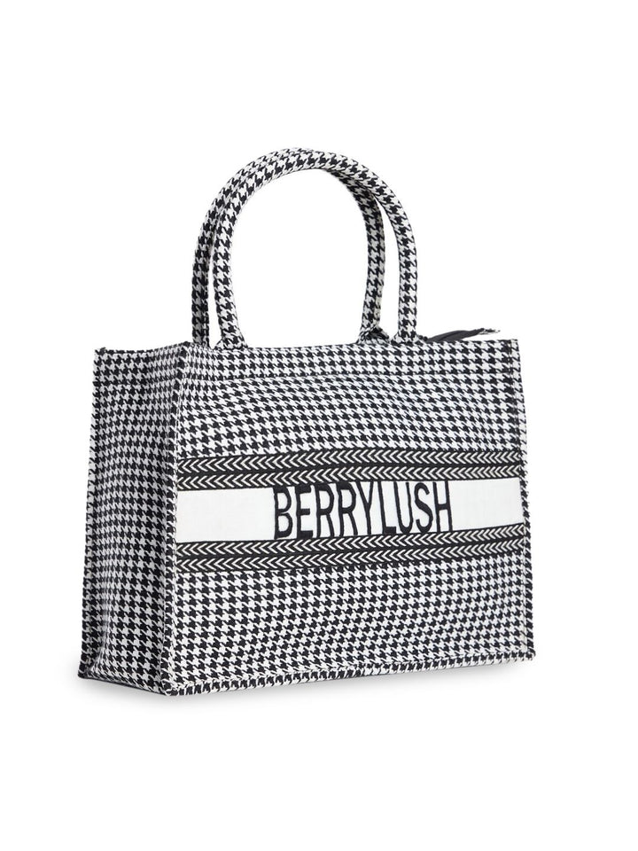 Berrylush Checked Tote Bag Handbags