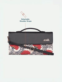 ZOUK Rhea Kapoor Nawabi Couture Textured Water Resistant Jute Envelope Clutch
