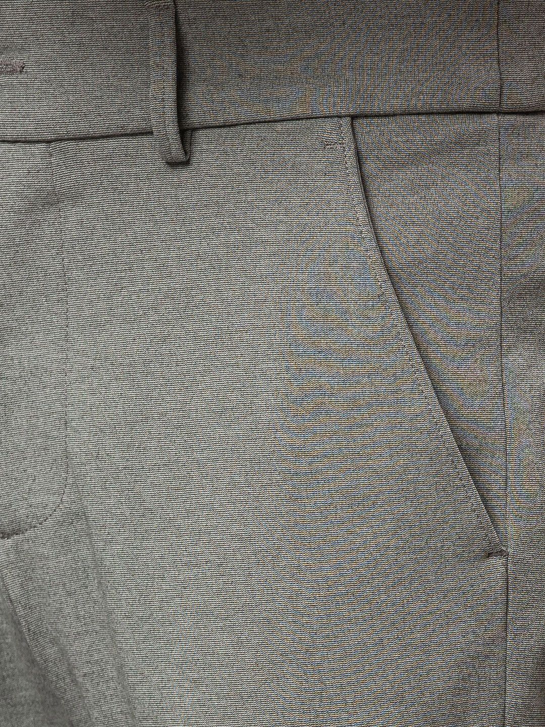 Being Human Men Grey Cropped Regular Trousers