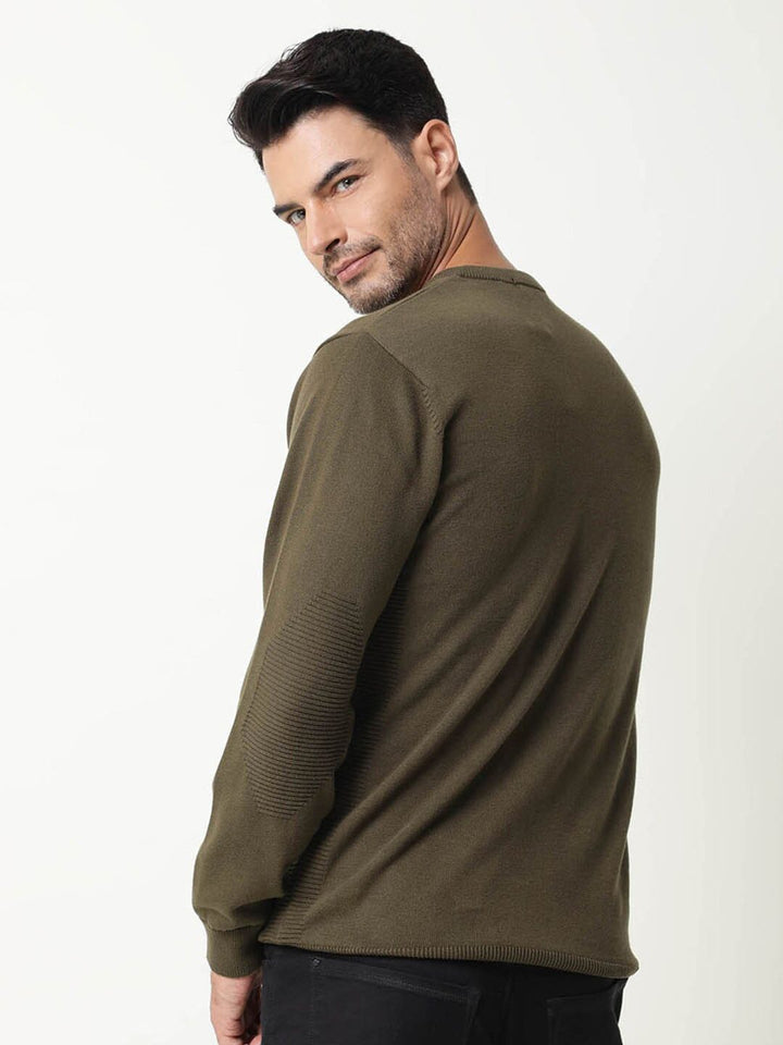 RARE RABBIT Men Rumbled Slim Fit Sweater