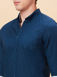 Being Human Spread Collar Slim Fit Casual Shirt