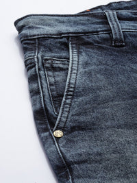 The Indian Garage Co Men Blue Slim Fit Mildly Distressed Light Fade Stretchable Jeans