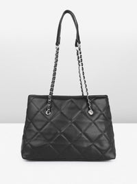 DressBerry Quilted Structured Shoulder Bag