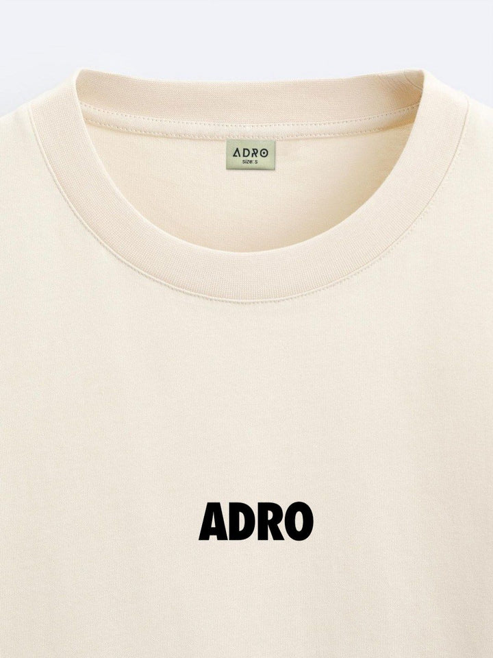 ADRO Men Typography Printed Applique T-shirt