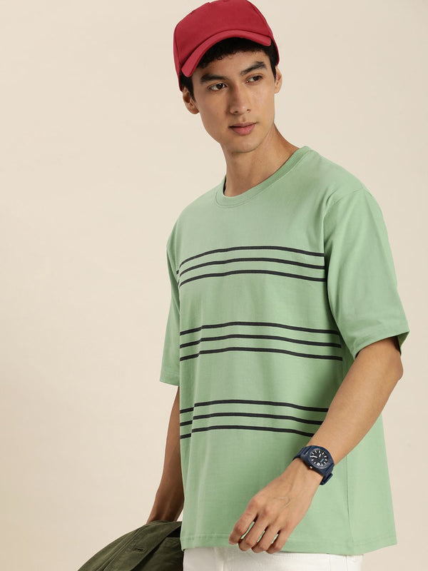 DILLINGER Men Striped Oversized T-shirt