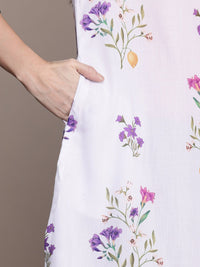 House of Pataudi Floral Printed Jashn Kurta